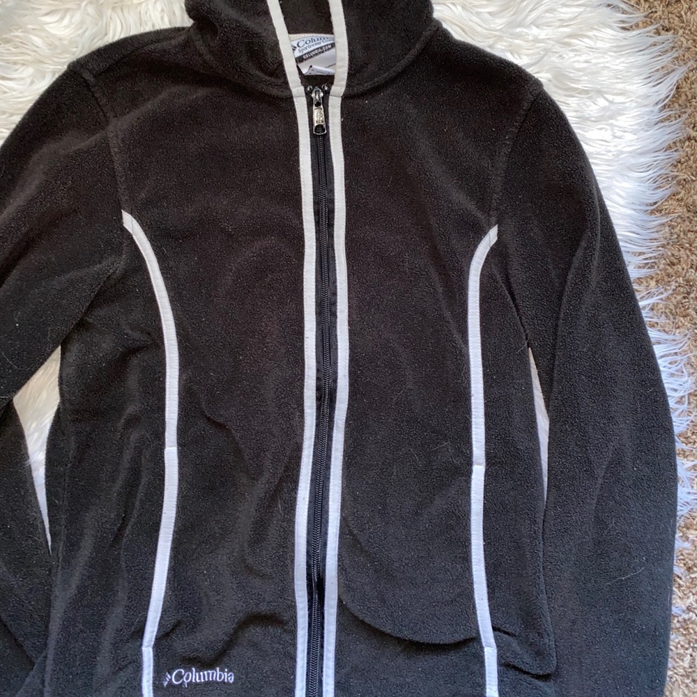 Columbia zip-up sweater